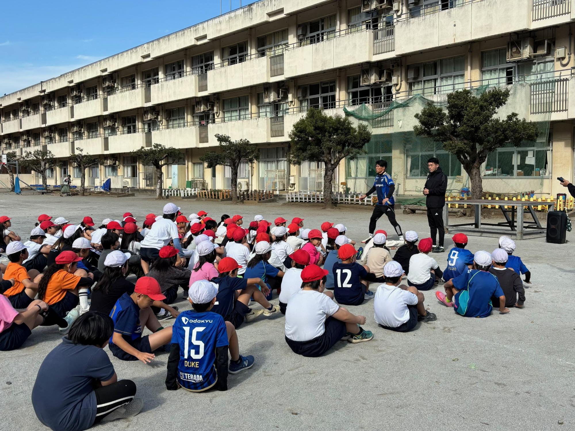 サッカー教室の様子