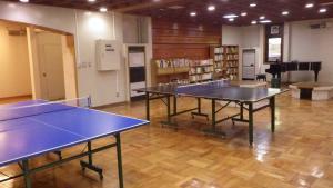 その他施設・無料利用施設であるレクリエーションホールの卓球台の写真