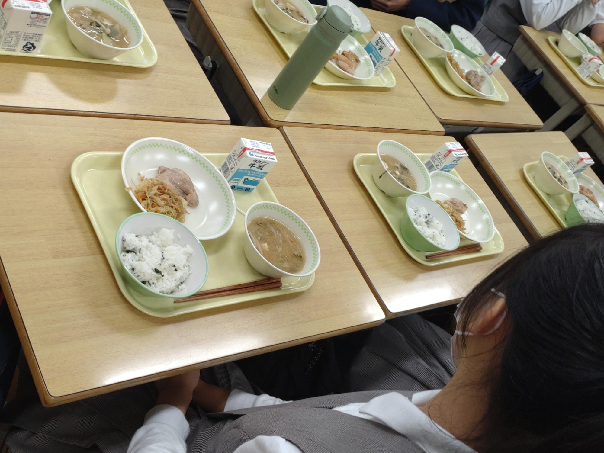 給食の様子