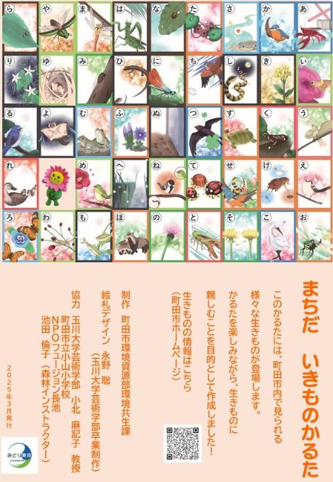 まちだいきものかるたちらし