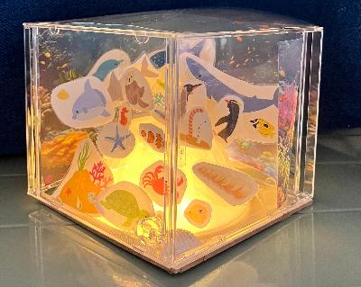 （イメージ）【環境政策課】夏休みわくわくエコ体験講座「CDケースと電球で自分だけの『光る水族館』をつくろう」