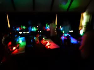 光の三原色の実験の写真