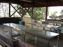 青少年施設ひなた村の炊事場の写真