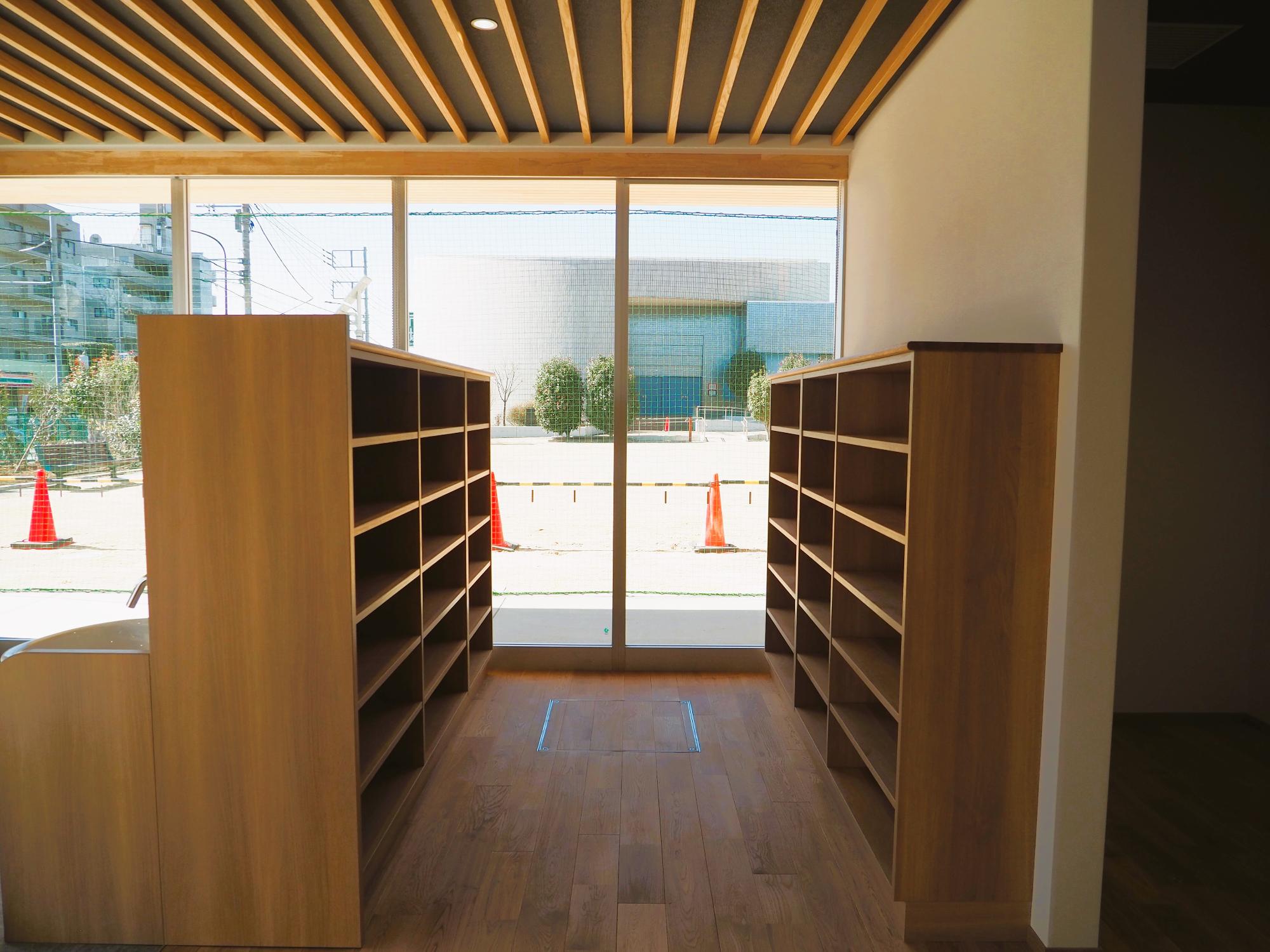 成瀬子どもクラブの靴置き場