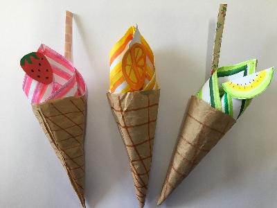 わくわく工作 ソフトクリーム