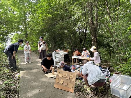 山崎団地冒険遊び場 開催の様子