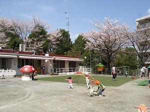 桜台保育園の園庭の写真